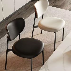 Italian Minimalist Luxury Dining Chair Modern Nordic Design With <b>Backrest</b> For Dining Room Adult Use - Product Image 1
