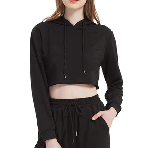 Por encargo de las mujeres Multicolor Crop Top Sudadera con capucha de alta calidad todo el precio de venta Crop Top Sudaderas con capucha - Product Image 1