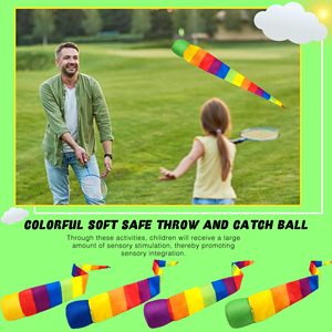 Autisme Kleurrijke Meteoor Speeltuin Sport Komeet Ballen Gooien En Vangen Regenboogbal Voor School Educatieve Sporttraining - Product Image 3