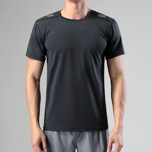 T-shirt sportiva casual da uomo a maniche corte per fitness e allenamento, ad asciugatura rapida, altamente elasticizzata e traspirante, ideale per la corsa e l'uso in <span class=keywords><strong>palestra</strong></span> - OEM&ODM - Product Image 1