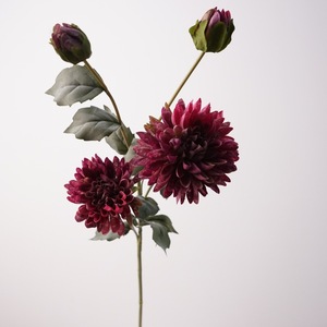 Fiore Artificiale a 4 Teste, Fiordaliso Finto, Dalia Fatta a Mano, Decorazione per Mobili Antichi, Composizione Floreale per Soggiorno - Product Image 1