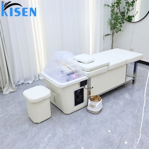 KISEN Lit de beauté de luxe avec réservoir d'eau intégré, table de massage sans tuyauterie, lit de lavage de cheveux, réservoir d'eau de grande capacité 90L, lit de lavage de cheveux pour salon de coiffure - Product Image 2