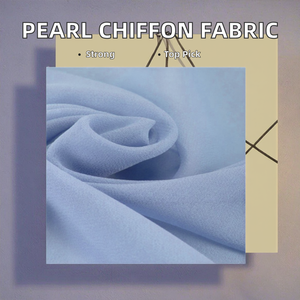 92g/<span class=keywords><strong>m</strong></span> 高密度珍珠雪纺面料（泡泡纱材质）100%涤纶染色，适用于衬衫、连衣裙、婚纱和女童服装 - Product Image 2