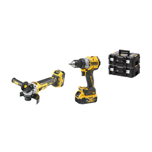 Kit perceuse sans fil et meuleuse d'angle DeWalt 18V avec batterie et coffret - Product Image 1