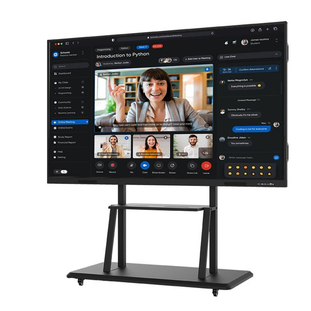 Best Brand New Interactive Whiteboard Collaboration Hub 75 4K UHD Smart Board with 20-Point Multi-Touch Android+OPS OS