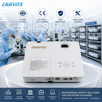 Proyektor Instalasi Profesional CAAVITS 4000 Lumen WUXGA 1920x1200 3LCD untuk Pendidikan, Universitas, dan Ruang Kuliah