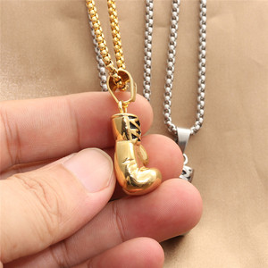 Yunnique Geometric <b>Boxing</b> <b>Glove</b> Pendant <b>Necklace</b> Stainless Steel Men's Fashion Jewelry 230578 - Product Image 2