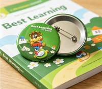 Offre Spéciale – Broche/Épinglette en Métal Personnalisée Éducative et Tendance en Fer Blanc, Durable, avec Texte/Logo Personnalisé pour Écoles et Récompenses Étudiantes
