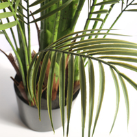 Vente en gros de palmiers artificiels en plastique vert pour intérieur/extérieur, tronc de 150 cm de hauteur, résistant aux UV et durable pour la décoration de la maison et du bureau