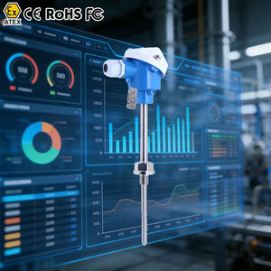 Termopar <span class=keywords><strong>RTD</strong></span> Tipo K, Sensor de Temperatura Pt100, Termopar Universal para Calentador de Agua, <span class=keywords><strong>RTD</strong></span> 4-20mA - Product Image 1