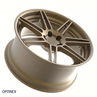 Jantes forgées sur mesure en bronze, montées à l'arrière, 2 pièces, 18 19 20 21 22 pouces, 5x120 5x114.3 5x130 5x112 pour Porsche Ferrari Mustang