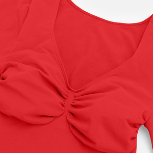 Grande Promotion Body <span class=keywords><strong>String</strong></span> en Spandex à Col V avec Maintien Poitrine et Effet Push-Up Fessier Manches Longues pour Femme Quotidien - Product Image 6