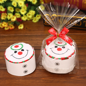 Toalla de árbol de Navidad, toalla de cara bordada, 100% algodón, mano - Product Image 2