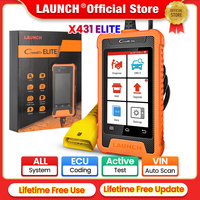 Outil de diagnostic complet pour voitures LAUNCH X431 Elite, scanner OBD OBD2, codage ECU bidirectionnel, multilingue, mise à jour gratuite