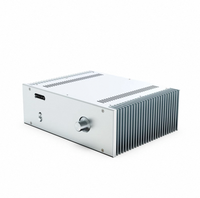Panneau de dissipateur thermique à face unique 360*120*275mm, anodisé argent, T6 tout aluminium, usinage CNC, châssis, carte d'amplificateur audio