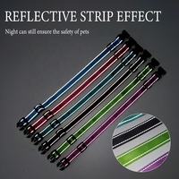 Collier de dressage pour chien en nylon tactique réglable multicolores réfléchissant personnalisé en gros