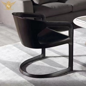 <span class=keywords><strong>Chaise</strong></span> de salle à manger en cuir au design italien moderne, mobilier d'hôtel, fauteuil à structure métallique <span class=keywords><strong>noir</strong></span>, <span class=keywords><strong>chaise</strong></span> de restaurant en forme de S - Product Image 3