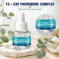 Optimum 3x30 Jours Recharges Inodores Apaisantes pour Chats Diffuseur de Phéromones 3x48ml
