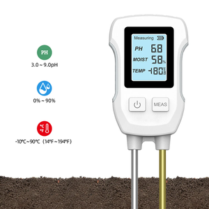 เครื่องวัดค่า pH ของดินดิจิตอลเครื่องวัดค่า pH ความชื้นเครื่องทดสอบอุณหภูมิเข็มคู่สำหรับไฮโดรโปนิกส์กระถางต้นไม้สวนฟาร์ม - Product Image 6