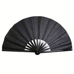 Abanico de mano plegable de bambú premium de 33 cm (13 pulgadas) para baile, con sonido fuerte, personalizado, estilo chino, para fiestas rave - Product Image 1