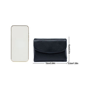 AndoBag Cartera Corta para Mujer, de Cuero Vacuno Genuino, Bolso de Mano Moderno, Gran Capacidad, Monedero, Tarjetero, 3033 - Product Image 4
