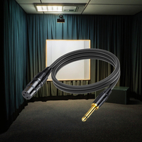 Câble XLR femelle à 3 cœurs de longueur personnalisée vers Jack mâle 6.35mm 1/4 pouces pour amplificateur DMX512 de microphone de mélangeur de faisceau d'éclairage de scène