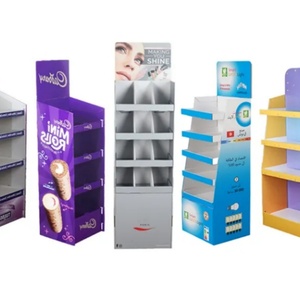 Expositor de suelo de PP de gran venta, estante de madera y metal con servicio de corte y procesamiento y ruedas - Product Image 5