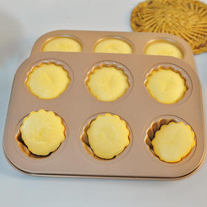 <span class=keywords><strong>Moule</strong></span> <span class=keywords><strong>à</strong></span> <span class=keywords><strong>gratin</strong></span> circulaire jetable en acier au carbone antiadhésif, écologique, doré, pour pâtisserie et confiserie - Product Image 2