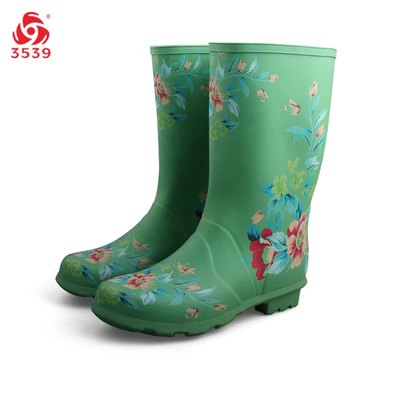 3539 натуральные резиновые сапоги для фермы, водонепроницаемые сапоги, мягкие сапоги для дождя и сада