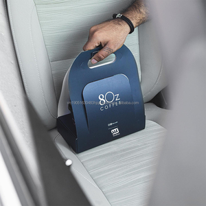 Portavasos Doble Ecológico para Café Caliente con Asa, para 2 Vasos de Papel, Personalizado para Cafeterías Premium - Product Image 6