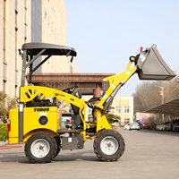 400kg Kompaktlader Benzinbetriebener Mini-Radlader für Hof- und Materialhandhabung