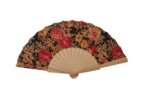 Abanico de Lino Ecológico Vegetariano Hecho a Mano de Lujo, Color Natural, Color Personalizado, 23 cm, Regalo - Product Image 5