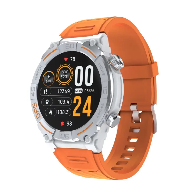 Orologio cardiofrequenzimetro con fascia toracica impermeabile Gps Smart Watch da uomo rotondo Smart Watch
