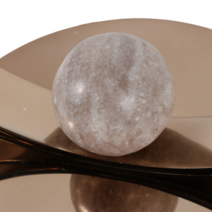 Portacandele Decorativo in Vetro con Base a Doppio Anello, Elegante Supporto per Candele a Colonna per Tavolo da Pranzo - Product Image 5
