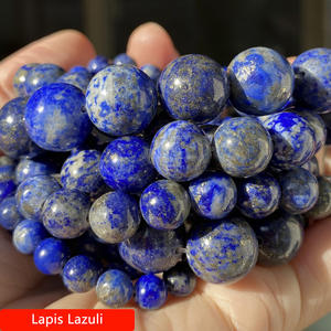 4 6 8 10mm बाघ आंख लावा Amazonite Turquoises Agates जैस्पर्स क्वार्ट्ज गार्नेट प्राकृतिक पत्थर मोती गहने बनाने के लिए DIY कंगन - Product Image 4