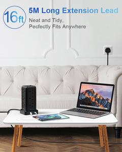<span class=keywords><strong>Torre</strong></span> de alimentación de alta calidad, enchufe de salida multicapa, inteligente, 12 <span class=keywords><strong>enchufes</strong></span> universales de CA, placa de extensión USB para <span class=keywords><strong>Cocina</strong></span> - Product Image 4