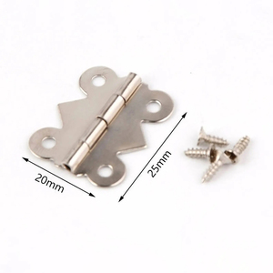 Bisagra Metálica Multiusos <span class=keywords><strong>de</strong></span> 20x25mm con Herrajes <span class=keywords><strong>de</strong></span> Montaje <span class=keywords><strong>para</strong></span> Cajas <span class=keywords><strong>de</strong></span> Joyería y Proyectos <span class=keywords><strong>de</strong></span> Manualidades con Cajas <span class=keywords><strong>de</strong></span> Regalo - Product Image 2