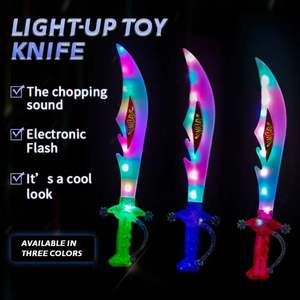 Épée lumineuse à induction, épée peinte par pulvérisation, couteau de <span class=keywords><strong>requin</strong></span>, <span class=keywords><strong>jouet</strong></span> pour enfants, son, musique, couleur, épée large, jouets LED - Product Image 4