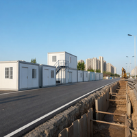 Maison conteneur directe usine 20ft 40ft, bureau de chantier modulaire préfabriqué, hébergement pour travailleurs, structure en acier