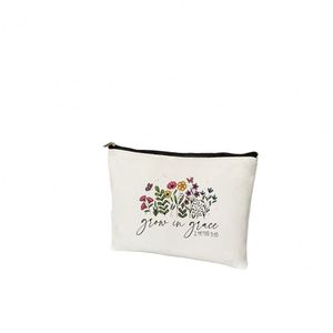 Bolsa de Maquillaje Personalizada, 1 Pieza, de Lona, para Viaje, con Cierre, Diseño Personalizado, Tendencia 2026, Mercado Chino en Línea - Product Image 1