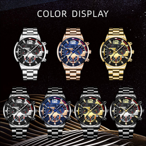 Montre Homme Originale LP57 Bestseller à <span class=keywords><strong>Quartz</strong></span>, Tendance, Simple, en Acier Inoxydable, Aiguilles Lumineuses, Chiffres Grands, Verre 42mm - Product Image 6