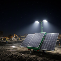 ANJ ANJ6130 Solarbetriebener IP66 LED-Lichtturm 60 Grad Abstrahlwinkel DC 24V Batteriebetrieben für Bergbau-Umgebungsbeleuchtung