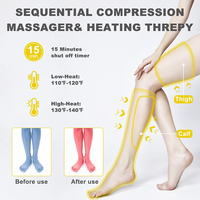 Masseur de jambes à air chauffant LUYAO pour la circulation et le soulagement de la douleur, masseur de pieds et de mollets pour la récupération musculaire et la relaxation