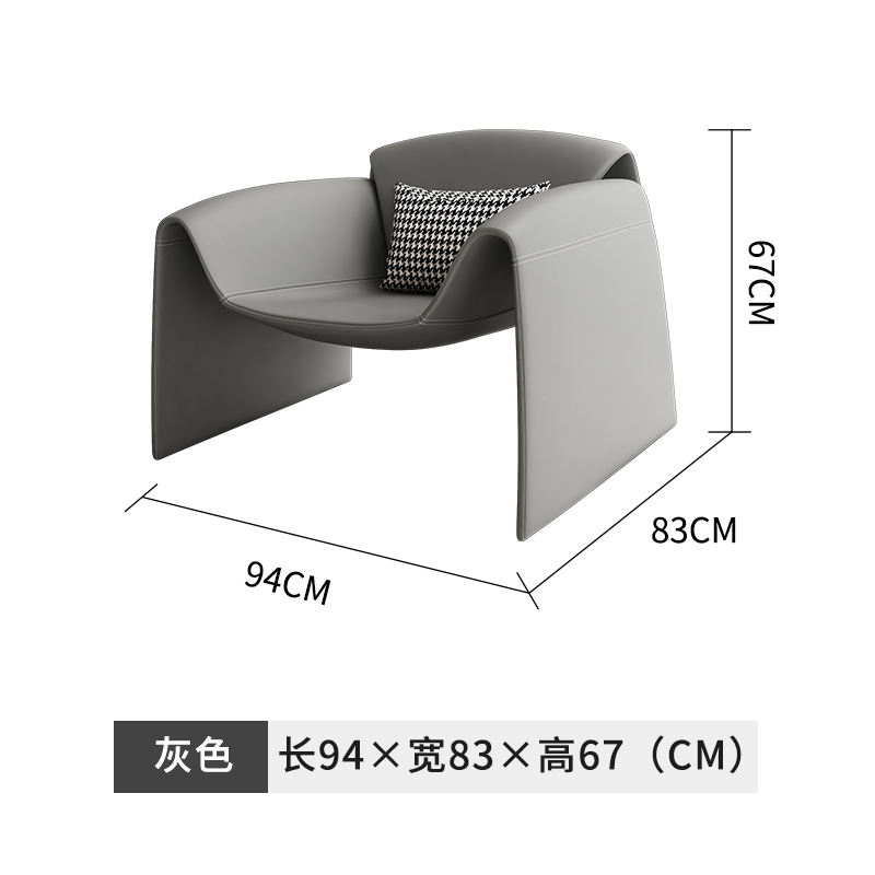 สีเทา (หนัง PU) พร้อมหมอนรองเอวฟรี