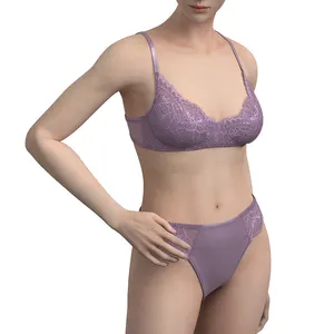 Bra and Panties Sets G-string Push-up Gather Full Cup Providers Fancy Ladies Underwear