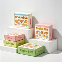 Boîte cadeau de luxe pour biscuits avec estampage à chaud, expédition rapide en 72h, boîte d'expédition en carton personnalisée avec logo