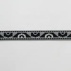 Manufacture 1 Inch Polyester Ethnic Jacquard Ribbons Free Samples Jacquar Trims Supplier