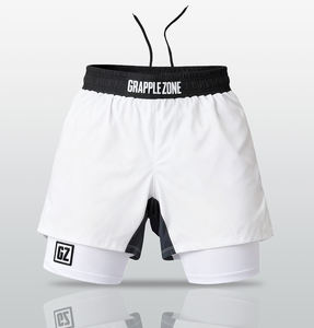 Shorts de compression intégrés 2 en 1 personnalisés pour hommes MMA UFC BJJ Boxe Combat Muay Thai Entraînement en salle de sport <span class=keywords><strong>Gladiator</strong></span> - Product Image 2