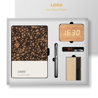 Carnet en liège écologique OEM, stylo, horloge numérique en bois de bambou, porte-clés en cuir, porte-cartes – Cadeaux d'entreprise de luxe pour clients
