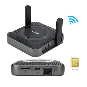 LSUN MF607 mobil wifi router 4g lte kablosuz ethernet portu Mini wifi CPE ile 5000mAh pil